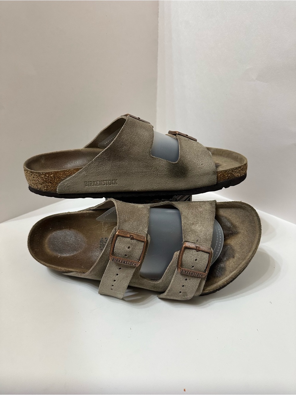 Birkenstock Unisex Arizona Soft Footbed Suede-Taupe Brown M10 (EU 43)
